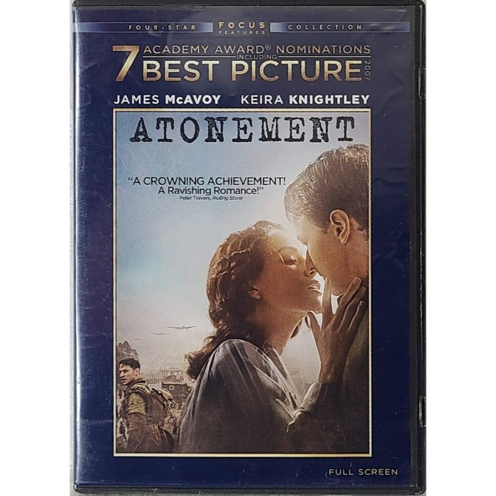 Atonement (2007) Universal DVD 2010 Keira Knightley James McAvoy Drama Romance